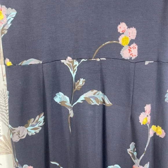 Joules Beth Floral Fit & Flare Dress Blue‎ Floral Pleated Long Sleeve Size US 6 - Picture 10 of 11